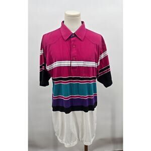 Vintage Retro Western 90's Prairie Fire Polo